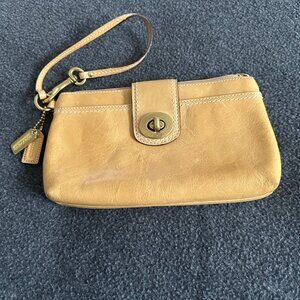 Coach Leather Wristlet